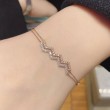 14K Solid Rose Gold Diamond Bracelet SS4004