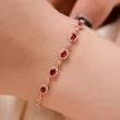 Red Ruby & Diamond Gold Bracelet SS4003