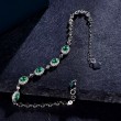 Natural Emerald & Diamond Gold Bracelet SS4001