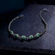 Natural Emerald & Diamond Gold Bracelet SS4001