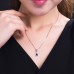 Pear Sapphire & Diamond 14K Gold Necklace SS2017
