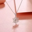 14K Gold Diamond Snowflake Necklace SS2030