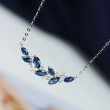 Marquise Sapphire & Diamond Necklace SS2032