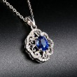 Oval Sapphire & Diamond Vintage Necklace SS2020