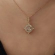 Vintage Style Morganite & Diamond Necklace 