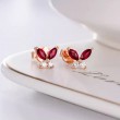 Marquise Ruby & Diamond Butterfly Earrings SS3025