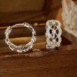 Diamond Wedding Bridal Hoop Earrings SS3032