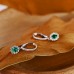 Oval Emerald & Diamond Drop Earrings SS3015