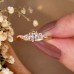 Floral Ivy Leaf Design Diamond Ring SS0362
