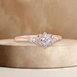 Princess Pear Diamond Engagement Ring 