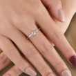 Princess Pear Diamond Engagement Ring 