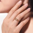 Mandala Diamond 14K Yellow Gold Ring SS0072