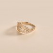 Mandala Diamond 14K Yellow Gold Ring SS0072