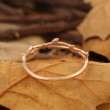 Minimal Leaf Diamond Gold  Ring SS0074