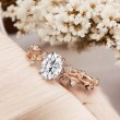 Oval Diamond Engagement Ring Ivy Design 