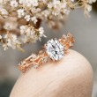 Oval Diamond Engagement Ring Ivy Design 