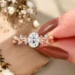 Oval Diamond Engagement Ring Ivy Design 