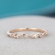 Leaf Natural Diamond 14K Solid Gold Ring SS0240