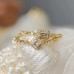Rococo Style Diamond Yellow Gold Ring SS0086