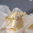 Rococo Style Diamond Yellow Gold Ring SS0086