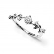 Natural Diamonds Ivy Leaf Design Ring SS0361