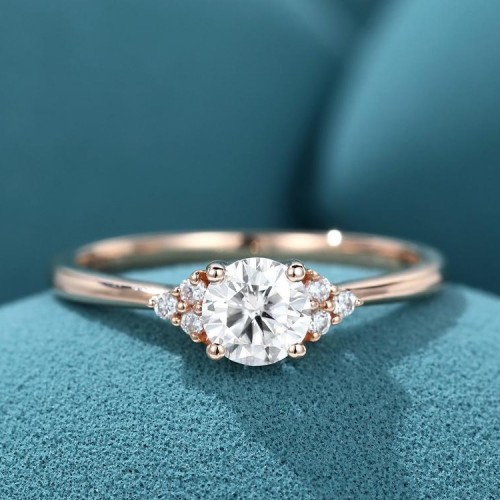 Diamond Engagement Ring Rose Gold SS0024