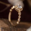 Diamond Vintage Ring 14K Yellow Gold SS0209