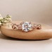 Ivy Leaf Design Diamond Engagement Ring SS0365