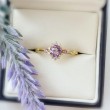 Amethyst Tourmaline Diamond Ring SS0114