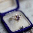 Oval Amethyst & Diamond Vintage Ring SS0144