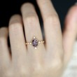 Oval Amethyst & Diamond Vintage Ring SS0144