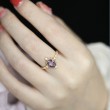 Oval Amethyst & Diamond Vintage Ring SS0144