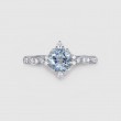 Aquamarine & Diamond Vintage Style Ring SS0334