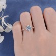 Aquamarine & Diamond Vintage Style Ring SS0334