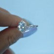 Natural Oval Aquamarine & Diamond Ring SS0246