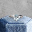 Aquamarine & Diamond Vintage Engagement Ring SS0025