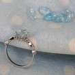 Aquamarine & Diamond Vintage Engagement Ring SS0025