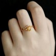 Drop Citrine & Diamond Set Wedding Rings SS0244