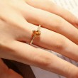 Drop Citrine & Diamond Vintage Ring SS0242