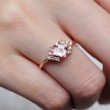 Princess Pink Tourmaline & Diamond Ring SS0285