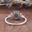 London Blue Topaz & Diamond Ring SS0009