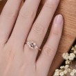 1.00 Carat Cushion Morganite & Diamond Ring 