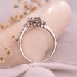 Oval Morganite & Diamond Engagement Ring SS0075