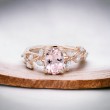 Proposal Ring Morganite & Diamond Gold SS0260