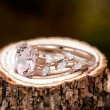 Proposal Ring Morganite & Diamond Gold SS0260