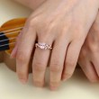 Proposal Ring Morganite & Diamond Gold SS0260