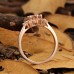 Round Morganite & Diamond Engagement Ring SS0109