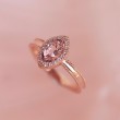 Oval Cut Pink Sapphire Diamond Ring SS0054