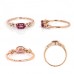 Pink Tourmaline & Diamond Cluster Ring SS0256