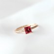 Princess Pink Tourmaline & Diamond Ring SS0283